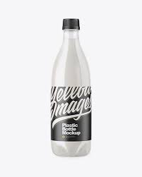 Download Clear Pet Bottle With Milk Mockup In Bottle Mockups On Yellow Images Object Mockups PSD Mockup Templates