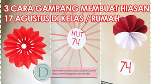 Cara lainnya adalah dengan mengumpulkan ranting kayu. 5 Cara Gampang Membuat Hiasan 17 Agustus Di Kelas Rumah Youtube