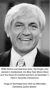 Actor Ted Knight was born 100 years ago this date, December 7, 1923. Ted is  best known for his comedic work in "The Mary Tyler Moore Show," "Too Close  for Comfort," and "