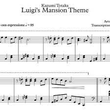 Luigi S Mansion Theme Piano Tutorial Sheet Music Youtube