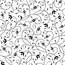 Black And White Pattern Background Vector Floral Oriental Black Calligraphy Isolated Seamless Pattern Background Floral Pattern Vector Background Patterns Seamless Background