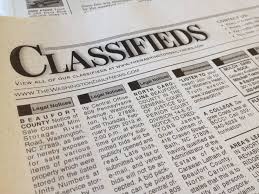 Washington Daily News Classifieds