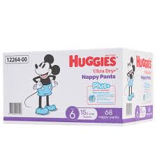 Huggies Boys Ultra Dry Nappy Pants Plus Size 6 68 Piece ...