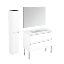 Upc 810238030065 is associated with product ws bath collections ambra column ambra wall mounted linen tower, find 810238030065 barcode image, product images, upc 810238030065 related product info and online shopping info. Ws Bath Collection Ambra 100f Pack 2 Ambra 39 3 4 Bathroom Vanity Unit With Columned Mirror Qualitybath Com
