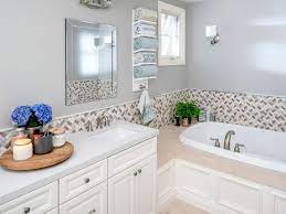 Selecting washroom tiles is another very considerable task because it gives smarty appearance, bathroom walls & floor tiles are very important for good. How To Install A Tile Border In A Bathroom Diy