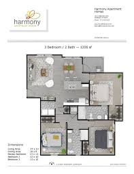 Apartment rent in atlanta has increased by 19.2% in the past year. Solo A 3 Bedroom Floor Plan Harmony Apartment Homes