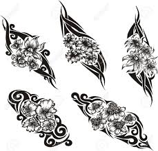 The tribal flower tattoos are also a tattoo genre that brings the best of both worlds through its various charming displays. Tribal Flower Tattoos Royalty Free Cliparts Vectors And Stock Illustration Image 14176779