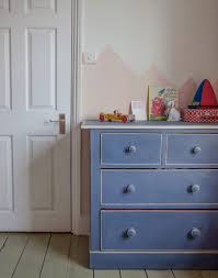 I recently acquired a 1982ish lacquered bedroom furniture set that i thought would be i lightly sanded the accent table that i was going to chalk paint because it was very old and had some minor chipping. Upcycled Old Violet Chest Of Drawers Annie Sloan
