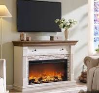 Amazon.com: OKD 52" Farmhouse Electric Fireplace TV Stand ...