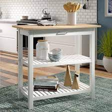 Lakeland Prep Table Kitchen Cart Kitchen Island Cart Beachcrest Home
