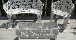 Vintage Cast Iron Patio Furniture Settee Chair Planter Grape Design Cast Iron Patio Furniture Iron Patio Furniture Wrought Iron Furniture