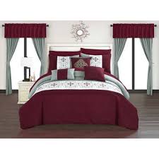 It is fluffy and quilted. Chic Home King 20pc Herta Bed In A Bag Comforter Set Burgundy Target