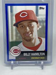 2016 Topps Archives 1953 Design Blue Border /199 Billy Hamilton #10