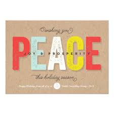 Bold Peace Joy Prosperity Modern Holiday Greetings Corporate Holiday Cards Holiday Card Inspiration Company Christmas Cards