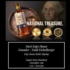 Liquor Barn على X: "🥃Join us for an Espy House Bourbon Whiskey bottle  signing event with founder Todd Eichelberger! 🥃 📍Liquor Barn-Hamburg  November 17th 5:00-8:00 PM https://t.co/zPOsf6WIpb #Bourbon #Event  #ShopLocalKY #LiquorBarnKY #PartyMart