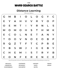 These free printable puzzles can be shared with the family. Distance Learning Word Search Online Word Game Printable Free