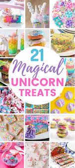 These unicorn food ideas will be a great addition to your unicorn themed party! 21 Magical Unicorn Food Ideas For Your Unicorn Party