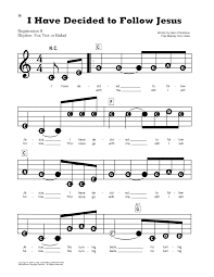 I have decided to follow jesus. I Have Decided To Follow Jesus Noten Folk Melody From India E Z Play Today
