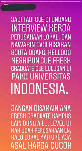 Pekerja di bidang marketing/pemasaran memiliki gaji yang cukup besar di antara berbagai sektor pekerjaan di indonesia. Memang Kalau Alumni Ui Gaji Fresh Graduate Harus 8 Juta Opini Indonesia Seword