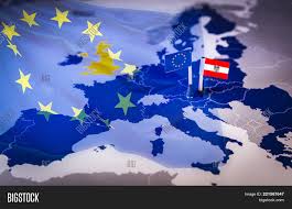 Map maps europe germany denmark austria poland belarus estonia. Eu Austria Flag Over Image Photo Free Trial Bigstock