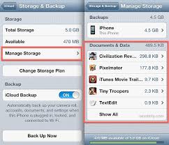 How do you clean up icloud? View Delete Icloud Documents From The Iphone Ipad Osxdaily