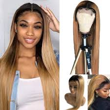 Sometimes called shadow roots, it solves the issue of what to do when you have dark roots and takes the maintenance out of blonde hair. Buy Ombre Human Hair Wigs 4x4 Lace Closure 1b 27 Honey Blonde 2 Tones Dark Roots For Women 9a Grade Brazilian Remy Hair 10 Inch Straight Glueless Lace Front Wigs 150 Density 1b 27