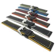 Details About Mens Leather Watch Strap Band 18 24mm Fits Ferrari Hamilton Fossil More