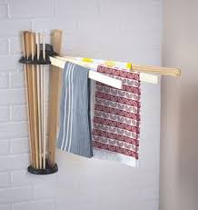 Aluminum folding laundry drying rack. Wooden Clothes Airer Wall Mounted Off 56