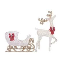 Anyone can go to walmart, target, kmart, home depot, lowe's, michael's, hobby lobby or kohl's to get their outdoor decor, but it takes a real. Home Accents Holiday 5 Ft Polar Wishes Motion Led Reindeer With Sleigh Ty407 408 1911 The Home Depot In 2020 Christmas Yard Decorations Christmas Yard Reindeer Outdoor Decorations