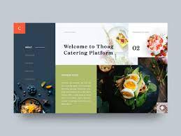 Thoag Catering Homepage Design V 03 Homepage Design Design Catering
