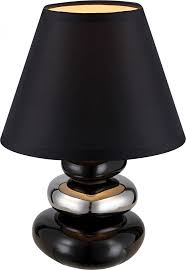 Im kleiderschrank bringen an regalböden befestigte. Stein Tischlampe Nachttischlampe Stein Tischleuchte Steine Keramik Schwarz Chrom 1x E14 Dxh 18 X 24 Cm Nachttisch Kaufen Bei Www Etc Shop De Gmbh Co Kg