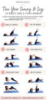 Leg And Ab Workout To Tone Legs And Core In 20 Minutes Leg And Ab Workout Abs Workout For Women Workout
