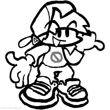 Maybe you would like to learn more about one of these? Friday Night Funkin Boyfriend Coloring Pages In 2021 Coloring Pages Friday Night Funkin