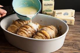 The ends are well done for those who can't tolerate pink. Scalloped Hasselback Potatoes Chez Us Food Food Dishes Side Dishes For Ribs
