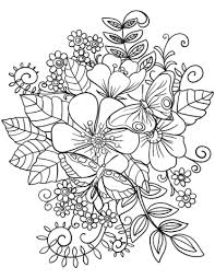 Flowers in vase clipart image description: Flower Coloring Pages Free Printable Coloring Pages For Kids