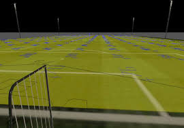 konzept led beleuchtung fur einen fussballplatz