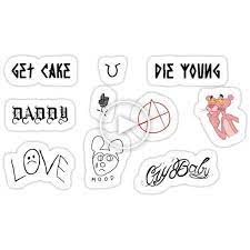 Set Of Lil Peep Tattoos Sticker Lil Peep Tattoos Tattoo Stickers Little Tattoos