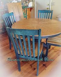 Shabby Chic Dining Set Pedestal Table Chairs With Matching Extension Leaf Shabby Chic Dining Shabby Chic Dining Tables Shabby Chic Side Table