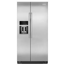 Maybe you would like to learn more about one of these? Kitchenaid Krsc503ess 22 7 Cu Ft Counter Depth Side By Side Refrigerator Stainless Steel American Freight Sears Outlet