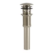 decorative push button sink drain in