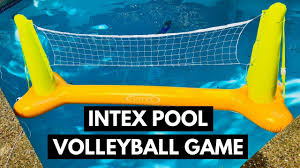 Intex Floating Pool Volleyball Game Review And Setup Guide Youtube