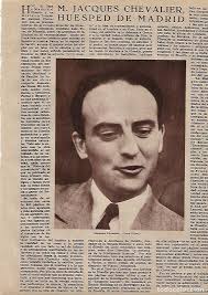 año 1955 recorte prensa jacques chevalier en ma