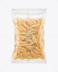 Plastic Bag With Penne Pasta Mockup In Bag Sack Mockups On Yellow Images Object Mockups