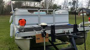 Thrust transom mounted electric trolling motor #4. Pontoon Trolling Motor Mount Youtube