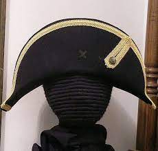 Bicorne With Gold Trim American Cocked Hat War Of 1812 Etsy Cheap Costumes Silver Lace Hats