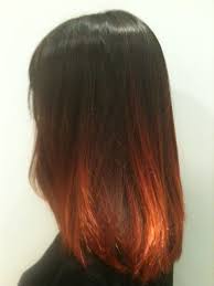 Réussir son tie and dye sur cheveux bruns. Cheveux Tie And Dye Brun Roux Cheveux Courts Ombre Cheveux Coiffure