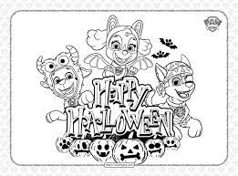 Download for free paw patrol coloring pages #669809, download othes printable paw patrol halloween coloring pages for free. Paw Patrol Happy Halloween Pdf Coloring Book