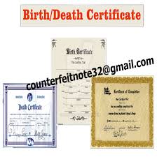 Fake birth certificates also offer you the option of. Buy Fake Birth Death Certificates Buy Fake Death Certificate Ukcounterfeit Note