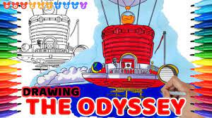 Warp paintings are special portals in super mario odyssey. How To Draw Super Mario Odyssey The Odyssey 96 5 Drawing Coloring Pages For Kids Youtube