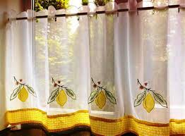 vibes yellow kitchen curtains